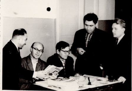 С. Милосердов - 2-й слева среди тамбовских журналистов